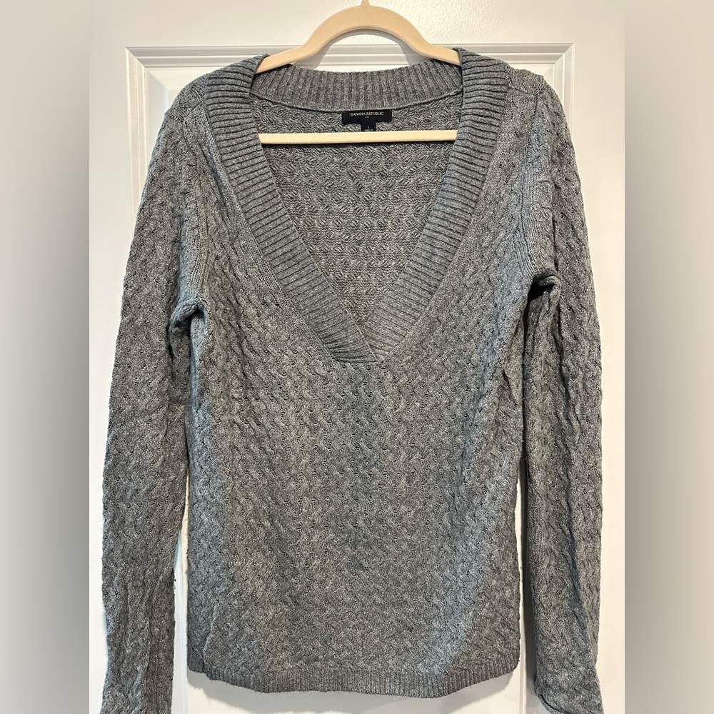 Banana Republic deep-V sweater